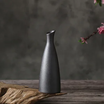 Klasická čierna porcelánová váza, keramické home office desktop dekorácie remesiel štýle DIY váza darček CY52609