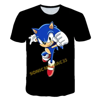 Deti Oblečenie Sonic T Shirt Sonic the Hedgehog 4 5 6 7 8 9 10 11 12 13 14 Roky T-Shirt Pre Baby Chlapci Oblečenie Dievča Topy Čaj