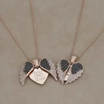 Osobné Meno náhrdelník ženy lietajú srdce romantický motýľ náhrdelník Narodeninám Vlastný Náhrdelník