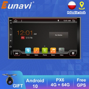 Eunavi 2 Din autorádia Multimediálny Prehrávač Android10 Univerzálny 7