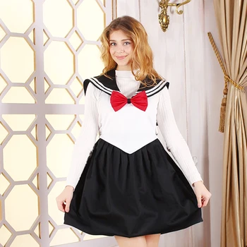Palác princezná sladké lolita Sailor Moon cos zástera námorník golier vysoký pás viktoriánskej šaty kawaii dievča gothic lolita loli