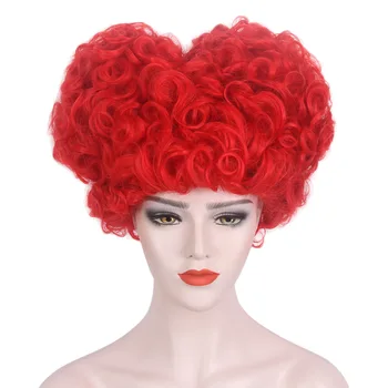 Alenka v ríši Divov Červená Kráľovná Cosplay Parochňu Kráľovná Sŕdc Parochňu Tepelne Odolných Syntetických Červené Vlasy, Parochne + Parochňu Spp