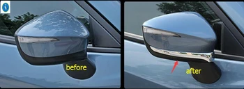 Yimaautotrims Auto Príslušenstvo Chrome Spätné Zrkadlá Pásy Veko Krytu Trim 2 Ks Príslušenstvo vhodné Pre Mazda CX5 CX-5 2016