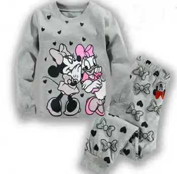 Maloobchod Jar&Jeseň pyžamá cartoon sleepwear bavlna chlapci oblečenie s dlhým rukávom deti oblečenie 90-130 cm top+nohavice