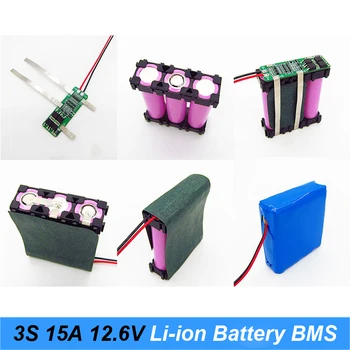 3S 15A Li-ion batéria Lítiová Batéria 18650 Nabíjačky Ochranné Dosky PCB BMS 12,6 V Bunke Nabíjania Ochrana Modul pre elektrické náradie