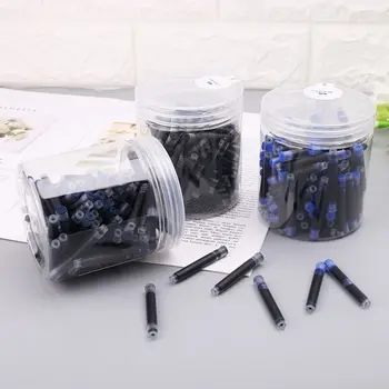 100ks Jinhao Univerzálny Black Blue Plniace Pero, Atrament Sac Kazety 2.6 mm Náplne Školského Úradu, kancelárske potreby