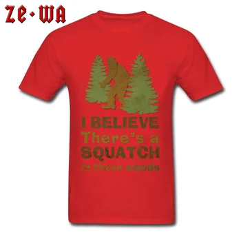 Funky Oblečenie Mužov Tričko Squatch V Týchto Drevín Topy Kreslené Tričká Bavlnené tričko Zábavné Myslíte, že Monštrá Tričko Osobné