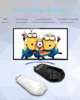 Najnovšie TV Stick Mirascreen K4 Bezdrôtový Displej WiFi Dongle, Podpora 1080P HD Miracast Airplay DLNA pre Android IOS Telefón PC Stôl
