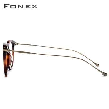 FONEX Titán Optické Okuliare, Rám Mužov Nové Módne Vintage Námestie Predpis Okuliare Ženy Krátkozrakosť Predstavenie Okuliare 854