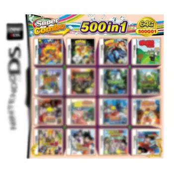 500 v 1 MULTI KOŠÍKA Super Combo Video Hry Kazety Karty Košíka pre Nintendo DS NDS 3DS XL 3DSXL 2DS NDSL NDSI