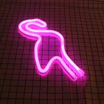 Neon Festival Svetiel Flamingo / Kaktusy / Pery / Vianočný Stromček LED Nočné Osvetlenie Rodinnú Dovolenku Svadobné Party Dekorácie, Darčeky