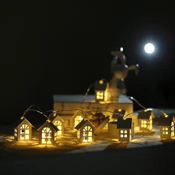 2M 10pcs LED Vianočný Stromček Dom Štýl Rozprávky Svetlo Led Svadobné Natal Garland Nový Rok Vianočné Ozdoby USB/Batérie