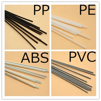 4 druhy PP/ABS/PE/PVC materiálu, zváranie plastov rod auto/potrubie/plastové list zváranie šedá/biela/čierna/béžová