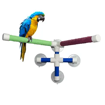 Prísavky Pet Vtáky, Papagáje, Kúpanie Sprcha Stojí Na Platforme Bar Dual Stick Packa Brúsenia Ložiskovej Stanice Zaujímavé Príslušenstvo