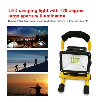 2400LM LED Prenosné Pozornosti Camping Svetlo Svetlomet Nabíjateľná Ručné Práce Ľahké Prenosné Svietidlo