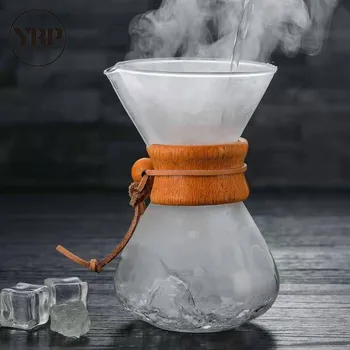 YRP V60 kávovar z nerezovej ocele, filter studené pivo, Zdieľanie hrniec Barista Pre domáce a kuchynské náradie ice Kanvica sklenený hrniec Čaju