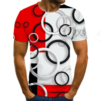 2020 Letné tričko Mužov Streetwear O Krku, Krátke Tričká Topy Punk Štýl Mužské Oblečenie Bežné 3D Tlač Tričko
