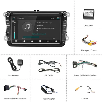 Hikity Android 8.1 Multimediálne 2 Din GPS Auto Auto Stereo Rádio 8