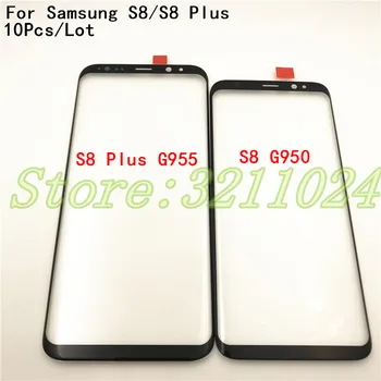 10Pcs/Veľa Pre Samsung Galaxy S8 S9 S10 S10 Plus 5 G verzia s rezacím zariadením S10 G977 LCD Displej Dotykový Displej Predné Vonkajšie Sklo Objektívu