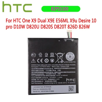 Originálne Batérie B2PS5100 pre HTC One X9 Dual X9E E56ML X9u Túžba 10 pro D10W D820U D820S D820T 826D 826W Batérie