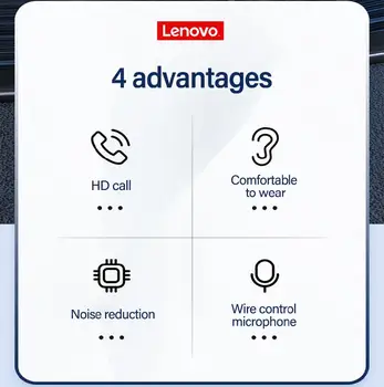 Lenovo Káblové Thinkplus Tw13 3,5 mm Stereo Bass Slúchadlo Headset od spoločnosti Lenovo Z5 Z6 K5 K5s Pro Zuk Z2 Xiao Samsung Huawei