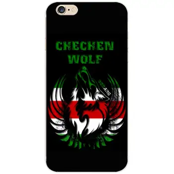 Čečenskej Vlk Národnej Vlajky Antický Motív TPU Telefón púzdra Pre iPhone 6 7 8 S XR X Plus 11 Pro Max