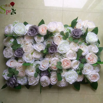SPR umelé ruže kvet stenových panelov, svadobné pozadie umelý kvet stôl runner vrchol decorativ kvetinový