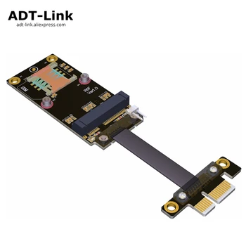 Mini PCIe Pre PCIe PCI-e x1 Adaptér Stúpačky Karty Bezdrôtovej siete Gen3.0 Kábel Extender mPCIe PCI-Express 1x R16SF pdo-link