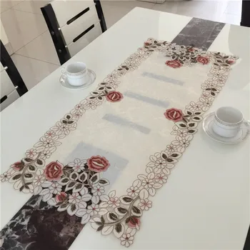 40*85 cm Elegantná Výšivka Stôl Runner Pastoračnej Textílie Čaj obrus, Luxusné Tabuľka mat tabuľka Kryt pre dekorácie