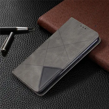 Mäkké puzdro Pre LG K51 K61 Telefón Prípade Obyčajný Povrchu Business Flip Cover Kože Ochrana Karty Prípade Silikónový Kryt