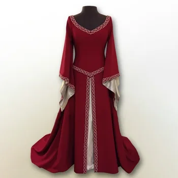 Cosplay Stredovekého Paláca Princezná Šaty Dospelých Vintage Strany večerné šaty Retro Renesancie Chvostom Šaty, Kostým plus veľkosť 5XL