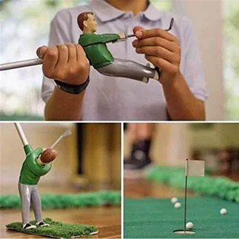 60#Krytý Mini Golf Hra Golf Muž Indoor Golf Hra Krytý Mini Golf Hra S Trochu Chlap Pripojené K Golf Club Golf Set