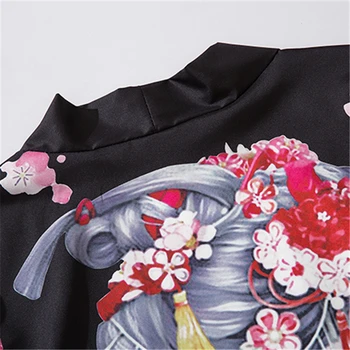 Bebovizi Ženy Japonské Anime Kimono Tradičné Cardigan Mužov Harajuku Streetwear Čerešňové Kvety Kostým Yukata Muž Haori Obi