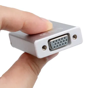 1080P Typ C pre Kábel VGA Adaptér Samec Samica USB-C kompatibilný s HDMI Kábel pre Macbook pro Projektor, Monitor, TV
