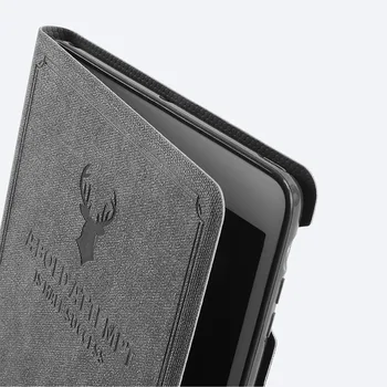 Puzdro Pre iPad Mini 1 2 3 Veci Kožené Smart Hore Spať Flip Cover Zelené Jelene 3D Rezbárstvo Späť Shell Pre iPad Mini 3 2 1 Prípadoch