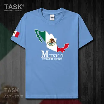 Spojené Štáty Mexiko Štátu Mexiko MEX pánske T-shirt Bežné Nový Začiatok Krátky Rukáv Šaty Mikina Krajiny Mapu Tím Krajiny 50