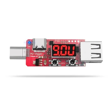 PD rýchle nabíjanie spúšte digitálnych prúd napätie meter ammeter coulometer nabíjačky mobilné napájanie Typ-c, usb tester detektorov