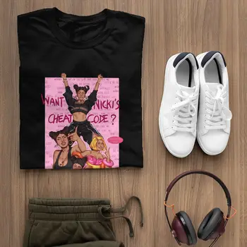 Nicki Minaj T Shirt RYUGA MINAJ T-Shirt Úžasné Streetwear Tee Tričko Bavlna, Krátky Rukáv XXX Pánske Print Tričko