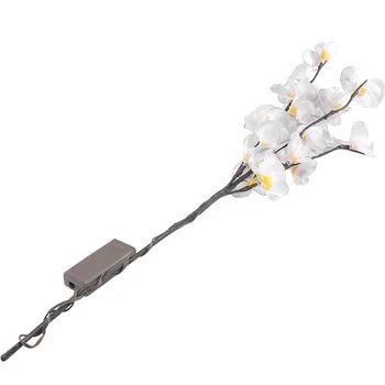 73 CM, 20 Led Vianočná Výzdoba Svetlo Simulácia Orchidea Pobočky Víla Osvetlenie Váza, Výplň Kvetinový String Svetlá, Vianočné Dekorácie