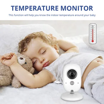 KERUI 3.2 palcový Bezdrôtový Video Farba Baby Monitor VB603 Detská Opatrovateľka Bezpečnostné Kamery na Nočné Videnie Monitorovanie Teploty Opatrovateľky