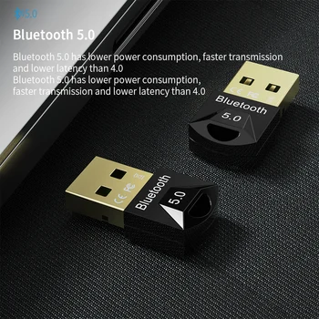 Essager USB Bluetooth 5.0 Adaptér Dongle Bluetooth Hudby Audio Prijímač, Vysielač Pre Počítač PC PS4 Reproduktor Wireless Mouse