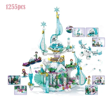 Disney Snehu Dom Mrazené Pôvodné Princezná Ľadu Hradu Údaje Bábika Stavebné Kamene Vianočné Hračky Pre Dievča
