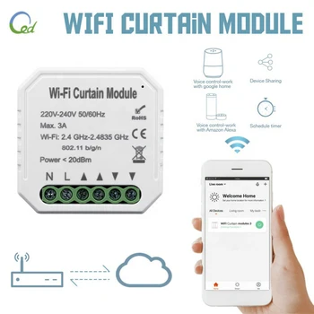 Tuya Inteligentný Život WiFi Opony Switch Modul pre rolety Nevidiacich Motor Smart Home Domovská stránka Google, Amazon Alexa Ovládanie Hlasom V2