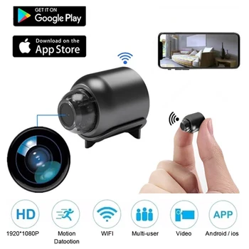 1080P Bezdrôtový Mini WiFi Kamera Home Security Kamera IP CCTV INFRAČERVENÉ Nočné Videnie Pohybu Zistiť Baby Monitor P2P