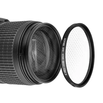 ZOMEI Vysokej Kvality 40.5/49/52 /58 /67 /72 /77/ 82 mm star-efekt starburst Objektív +6 poukázal Fotoaparát filter