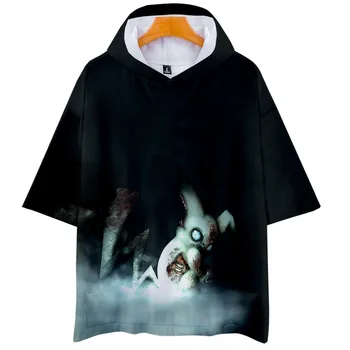 Creepypasta 3d Kapucňou T Tričko Fashion Harajuku T-Vtipné Tričko Printed Tee Tričko Plus Veľkosť Mužov Základné Krátke Rukáv Tričko Oblečenie