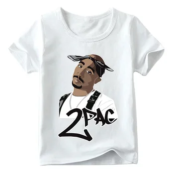 Deti 2pac Hip Hop Swag Print T shirt Letné Módy Tupac Baby Chlapci/Dievčatá Hore Tee košele Deti Ležérne Oblečenie