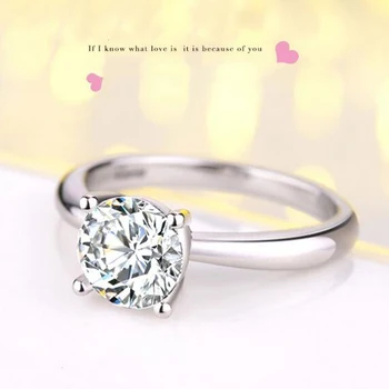 Pevné Reálne Originálne pevné reálne 925 sterling silver ring pre ženy zásnubný prsteň snubný prsteň, šperky veľkoobchod krúžok R4324C