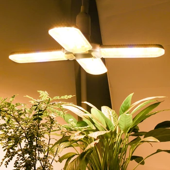 Štyri Leaf Vietor Ventilátor Led Rásť Svetlo celé Spektrum 200W Rastlín Phyto Lampa Načasovanie Funkciu Pre Izbové Rastliny Hydroponics Rásť Stan