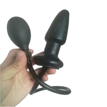 HOWOSEX veľké čierne napumpovať vzduch-naplnené nafukovacie väčšinu dildo Análny zadok plug dildo Rozšíriteľná Dilator sexuálne hračky pre Mužov, Ženy, Gay